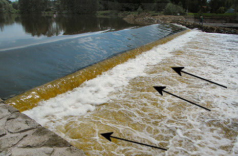 Vyvřelá voda na konci vývarové linie Vyvřelá voda na konci vývarové linie